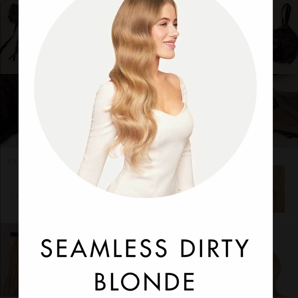 20” seamless dirty blonde LUXY extensions